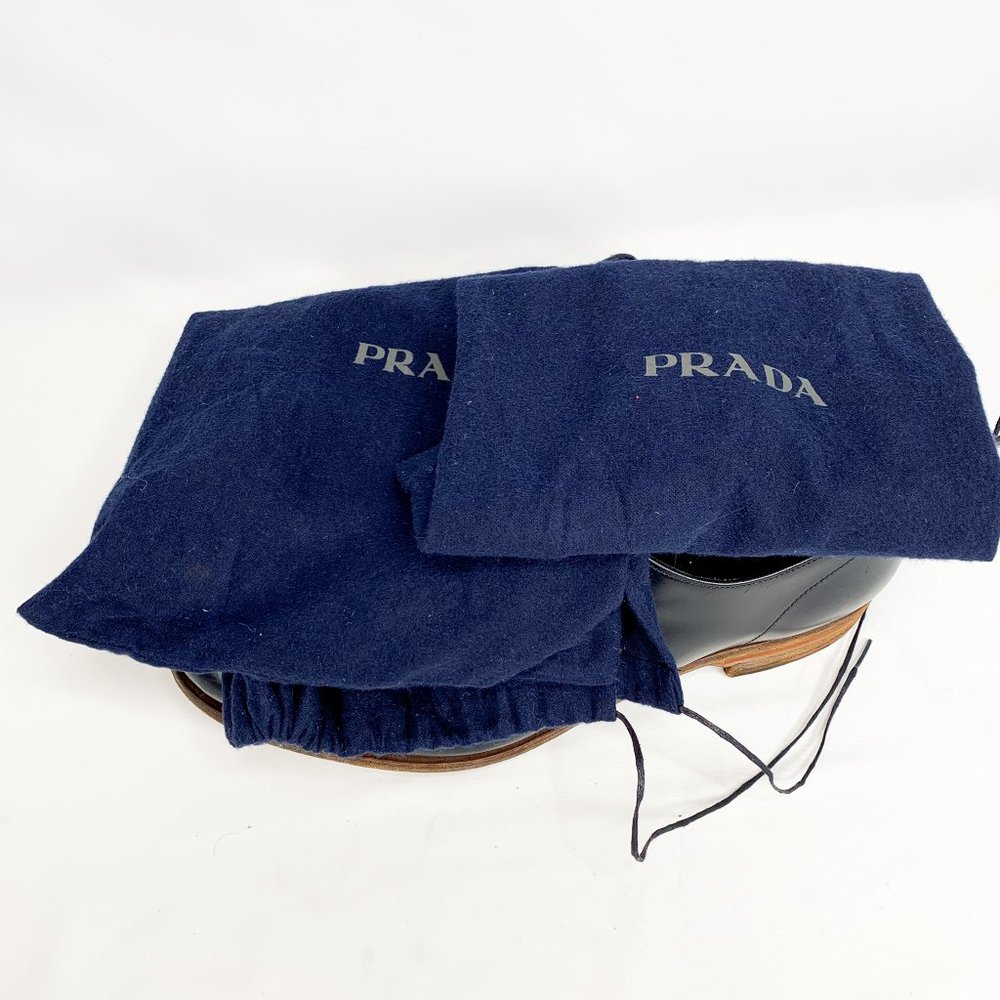 PRADA Men's Smooth Leather Plain Oxford Shoes - Picture 10 of 11